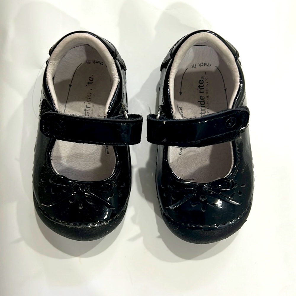 Stride Rite Toddler Girls Black Mary Jane Style Dress Shoes